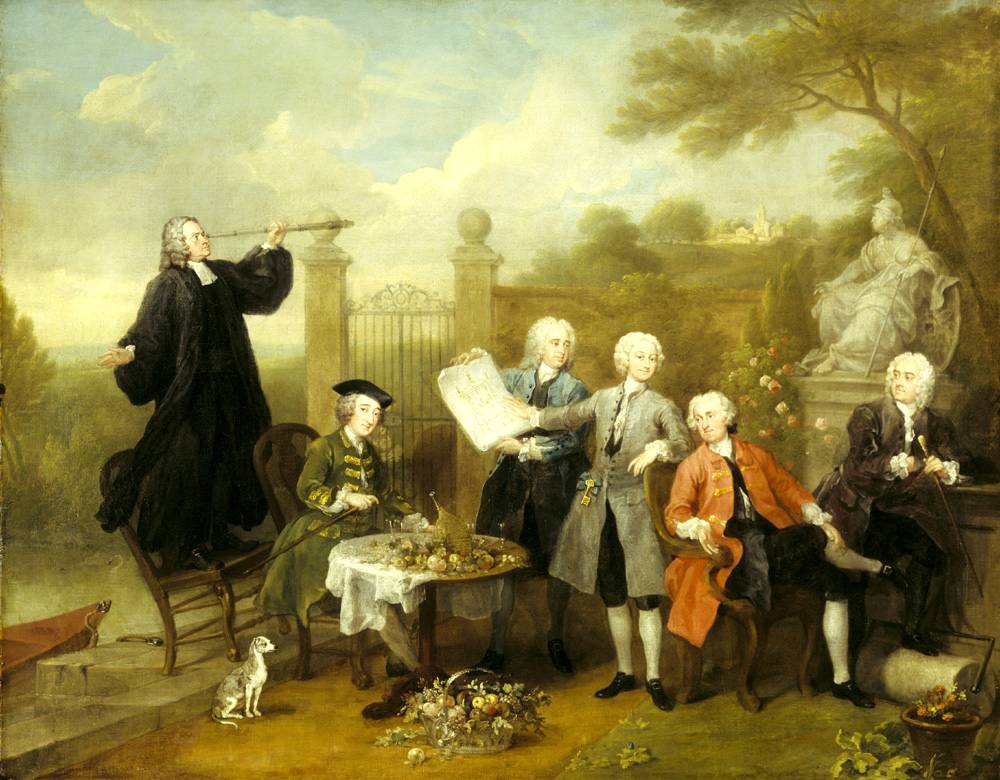 09 - William Hogarth - Ritratto di gruppo con Lord John Herv