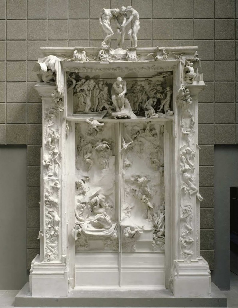 "La porta dell'inferno" (1885-1917), di Auguste Rodin.  Parigi Musée Rodin.