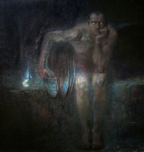 "Lucifero (1890-91), di Franz Von Stuck. Sofia, National Gallery.