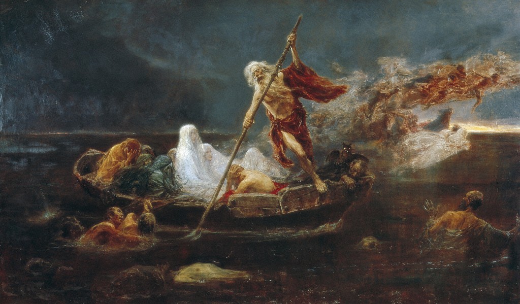 "La barca di Caronte" (1896), di José Benliure Gil. Valencia, Museo de Bellas Artes.