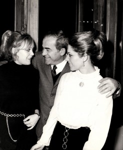 Alvaro Marchini con le figlie Carla e Simona (archivio Marchini)