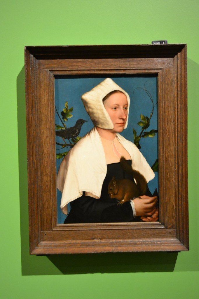 "La dama con lo scoiattolo", 1526-1528, Hans Holbein.