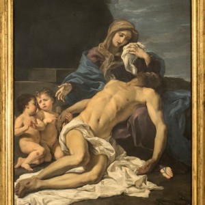 "Pietà", di Giovan Battista Gaulli, il Baciccia. 