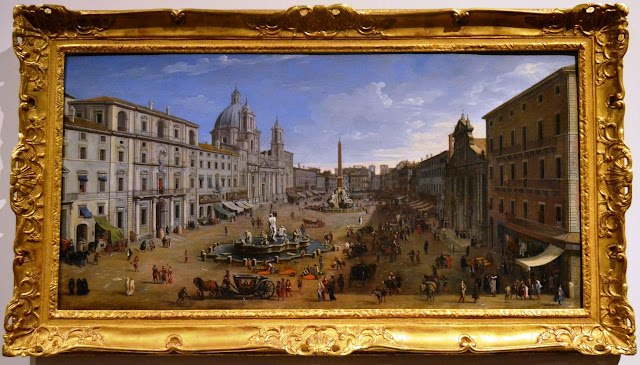 "Veduta di Roma con piazza Navona", di Gaspar van Wittel. Napoli, gallerie d'Italia. 