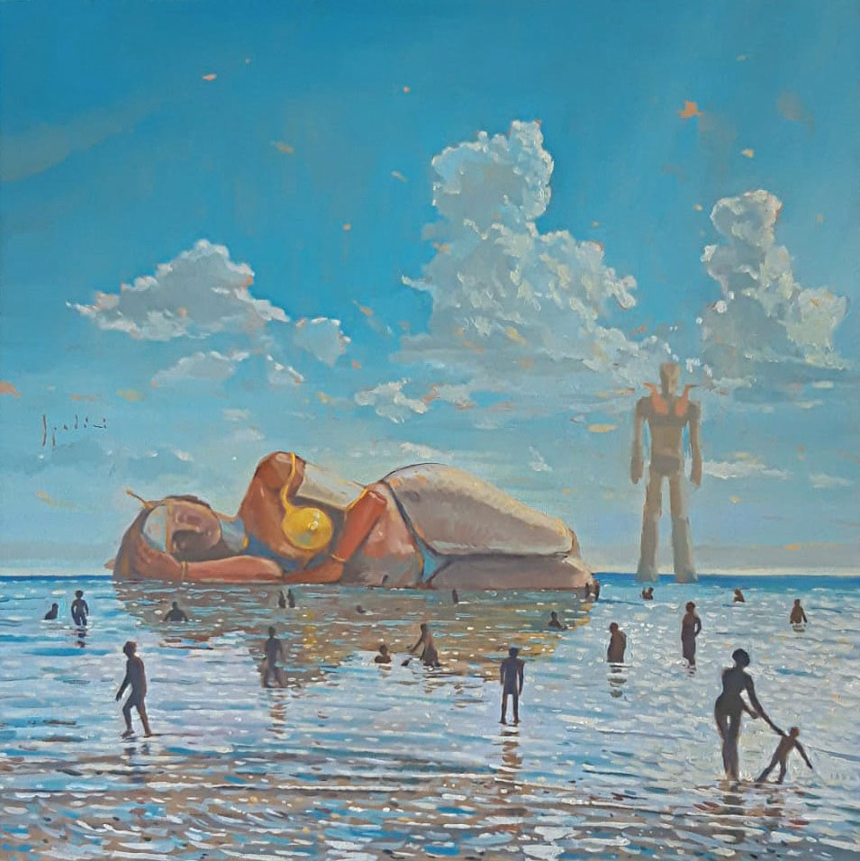 "Bassa marea", Fabrizio Spadini, olio su tela. 