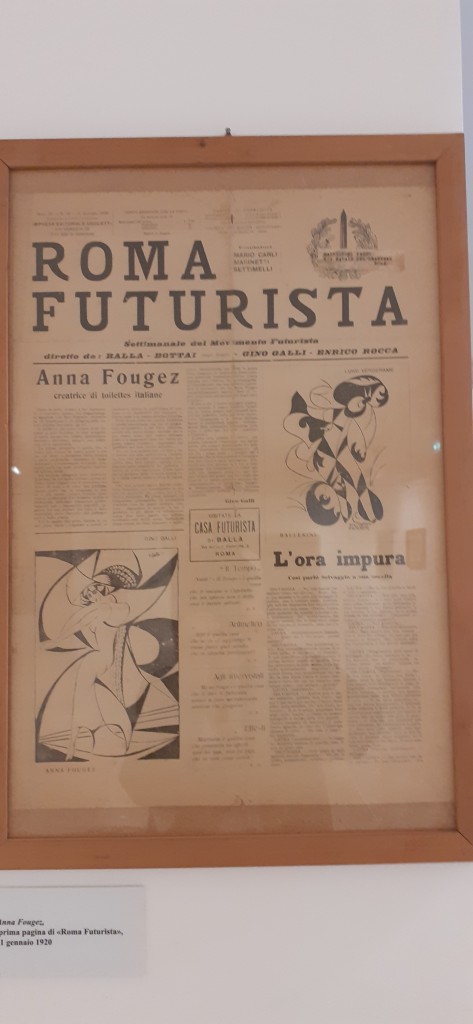 "Roma Futurista", numero originale con disegno di Gino Galli. Collezione Elena Gigli. 