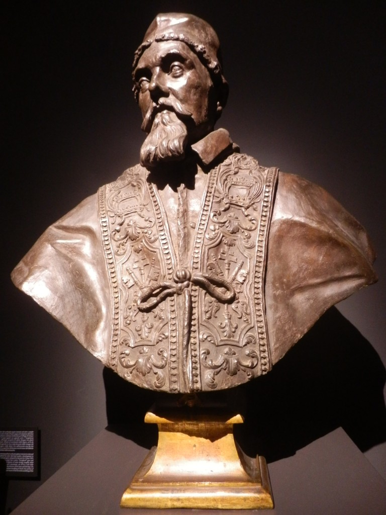 Busto di Urbano VIII, bronzo di Gian Lorenzo Bernini.  Collezione Principe Corsini, Firenze.