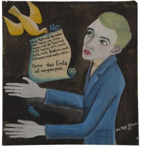 "Autoritratto con poesia", 1919, collezione privata.