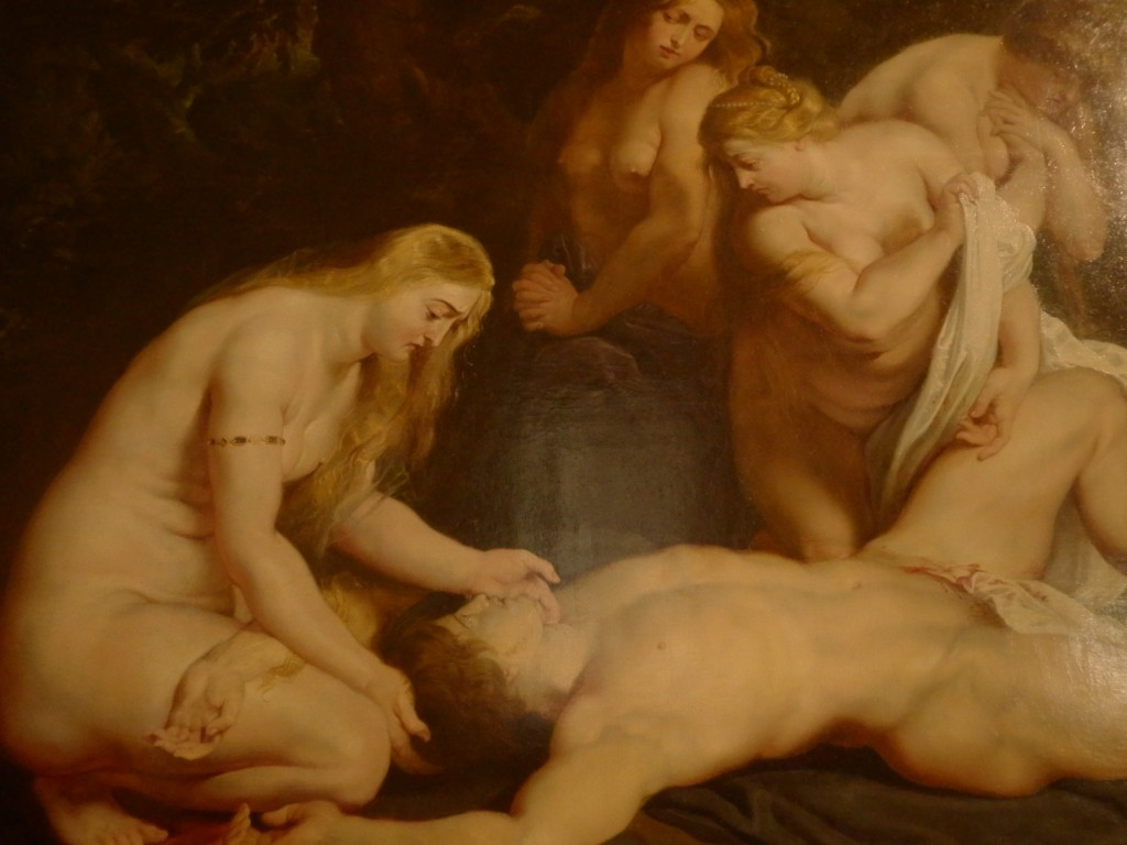 "La morte di Adone" (1614), particolare. 