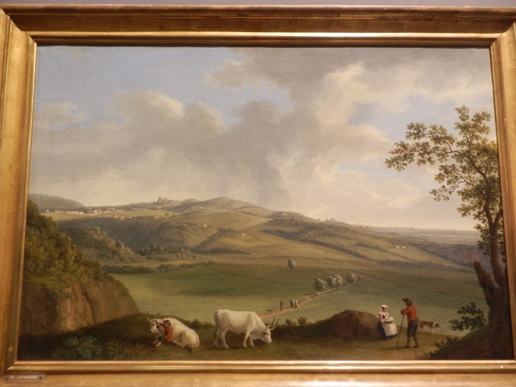 "Veduta dei Colli Albani dall'Osteria del Fico" (1789), di Jacob Philipp Hackert. 