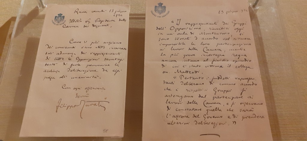 Comunicazione alla Camera di Filippo Turati quando ancora erano in corso le ricerche dell'onorevole Matteotti.