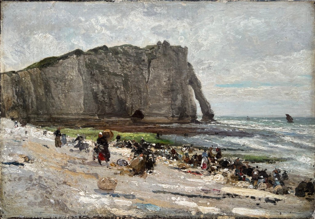 "Lavandaie sulla spiaggia di Etretat" (1894), di Eugène Boudin. 