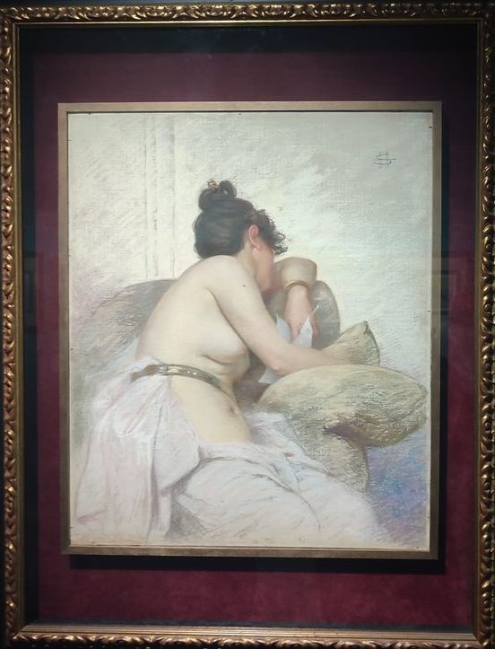 "Lachagrin" (1890), pastello di Henry Somm. 