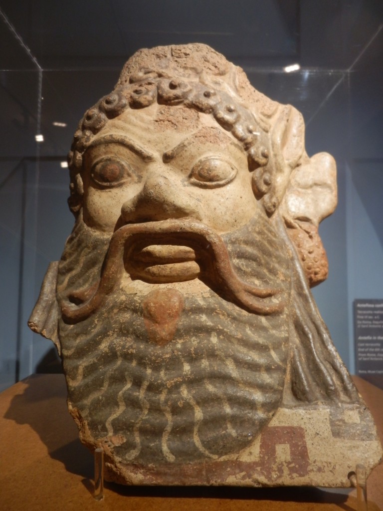 Antefissa a testa di Sileno, VI secolo a.C.