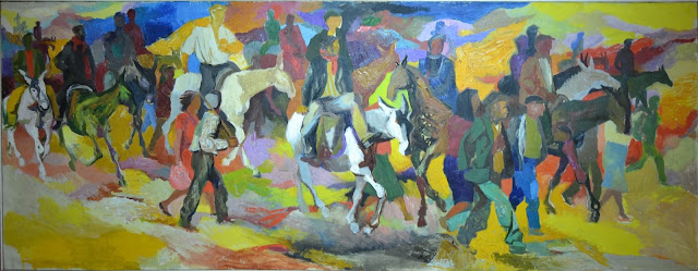 "Marcia di contadini nel feudo" (1954).